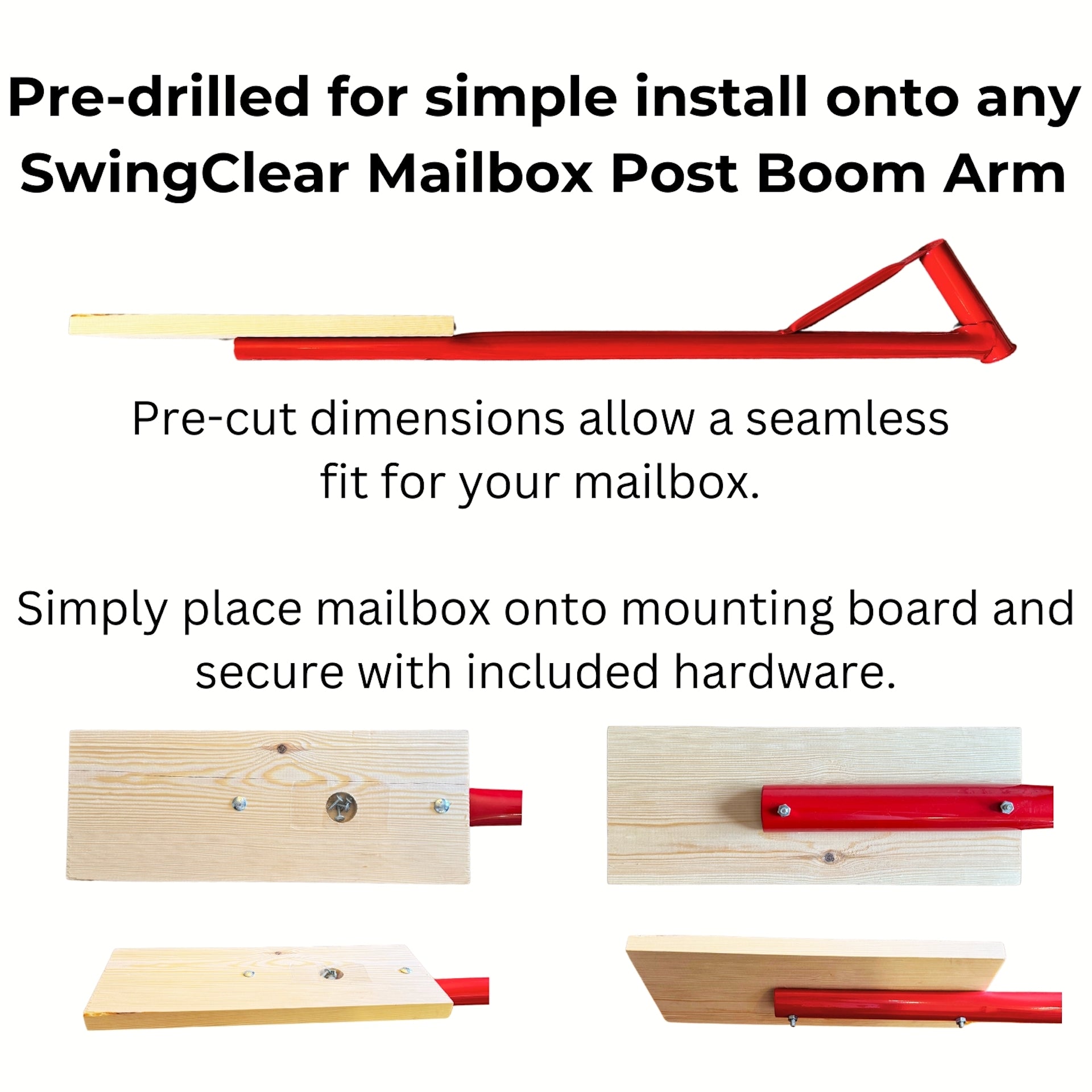Large Mailbox Mounting Board
