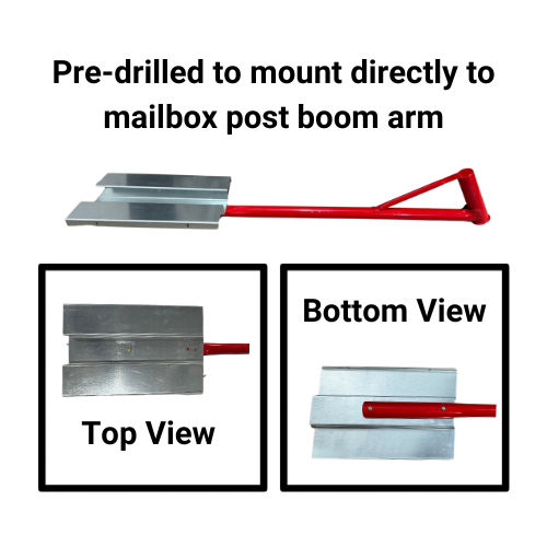 mailbox post boom arm